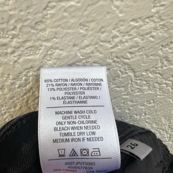 Joes Jeans Women Black Denim Wide Leg Ankle Pluto High Rise Sz 26 x 27 - Picture 7 of 7